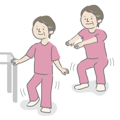 ロコモティブシンドローム対策のイラスト